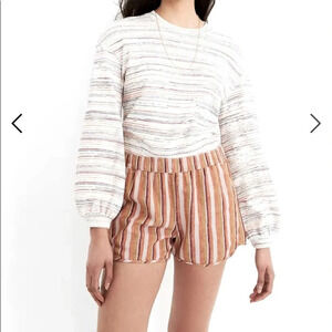 Madewell Linen-Cotton Pull-On Shorts